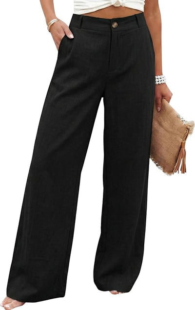 Casual Button Up Linen Pants
