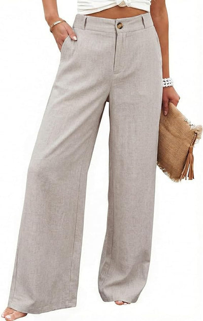 Casual Button Up Linen Pants