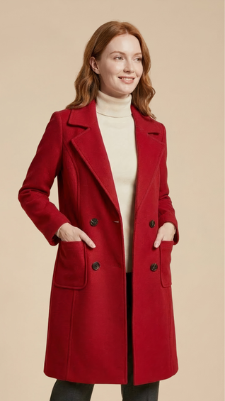 Mid-Long Lapel Coat
