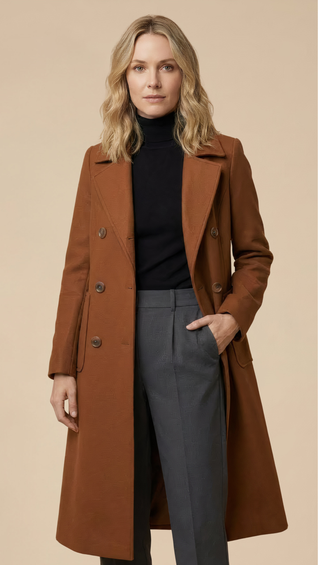 Mid-Long Lapel Coat