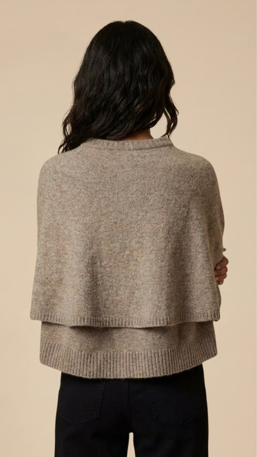 Knit Cape Top