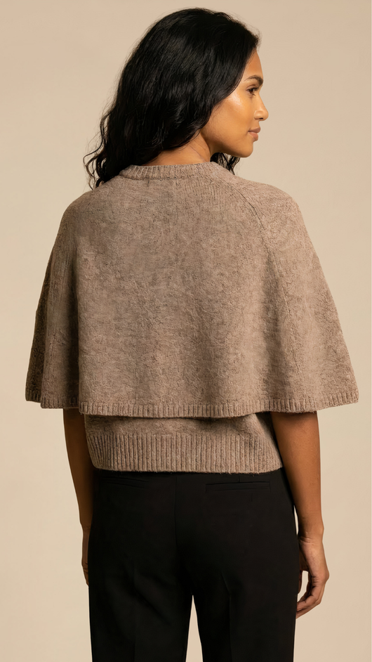 Knit Cape Top