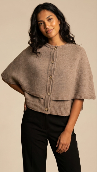 Knit Cape Top