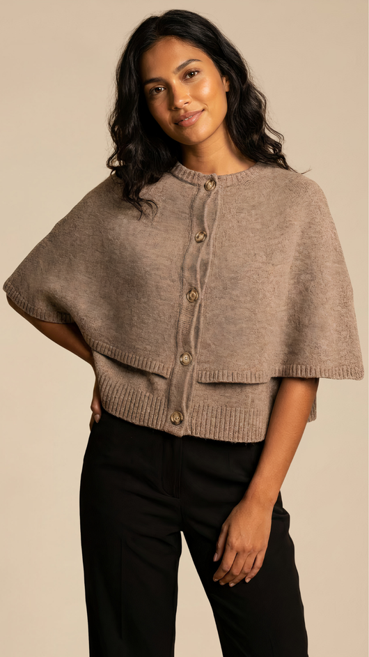 Knit Cape Top