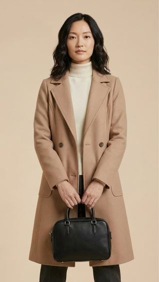 Mid-Long Lapel Coat